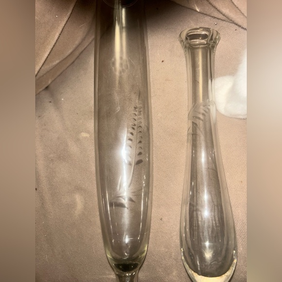 2 Vintage Princess House Crystal Vases buy one get one free - Picture 1 of 6